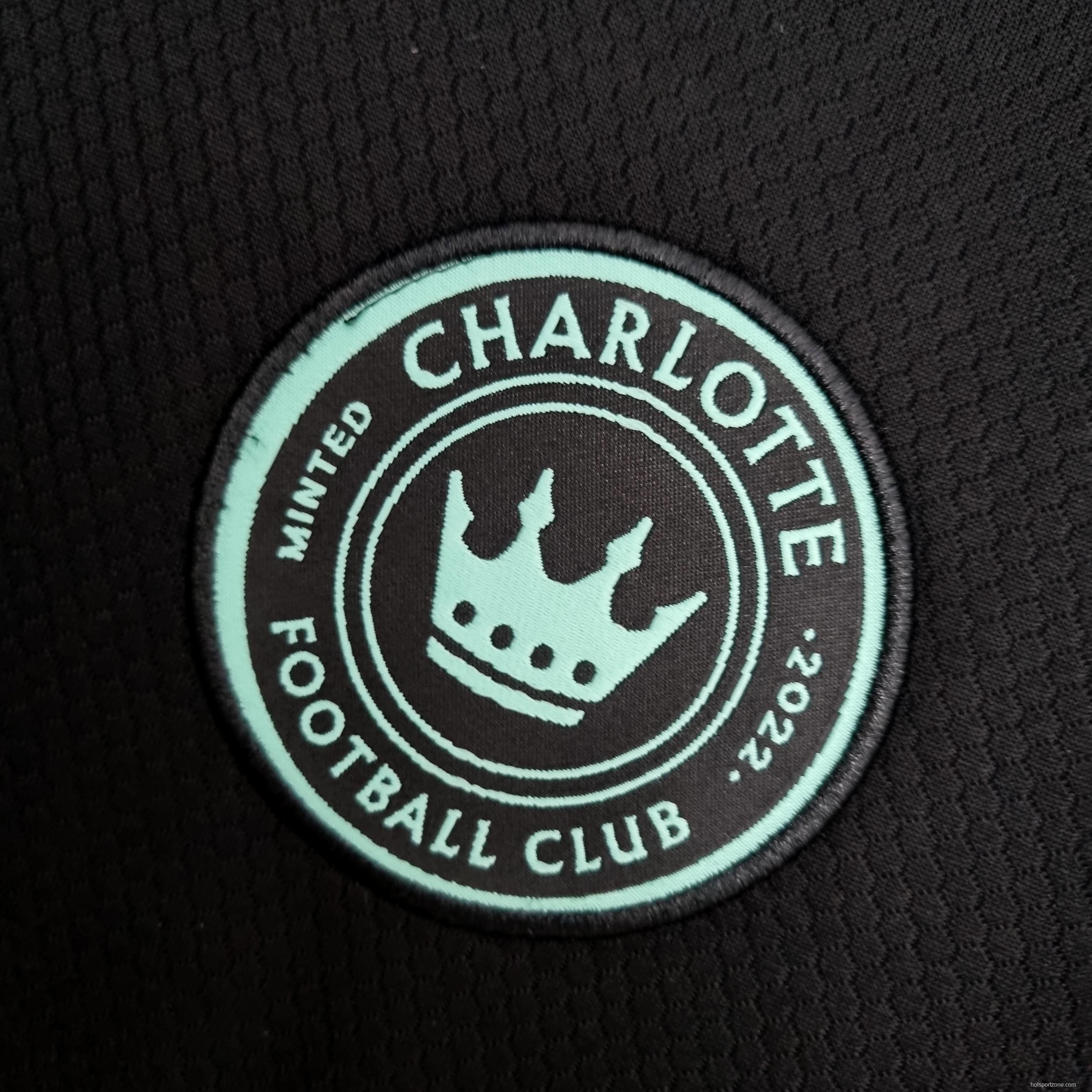 22/23 Charlotte FC Black Soccer Jersey