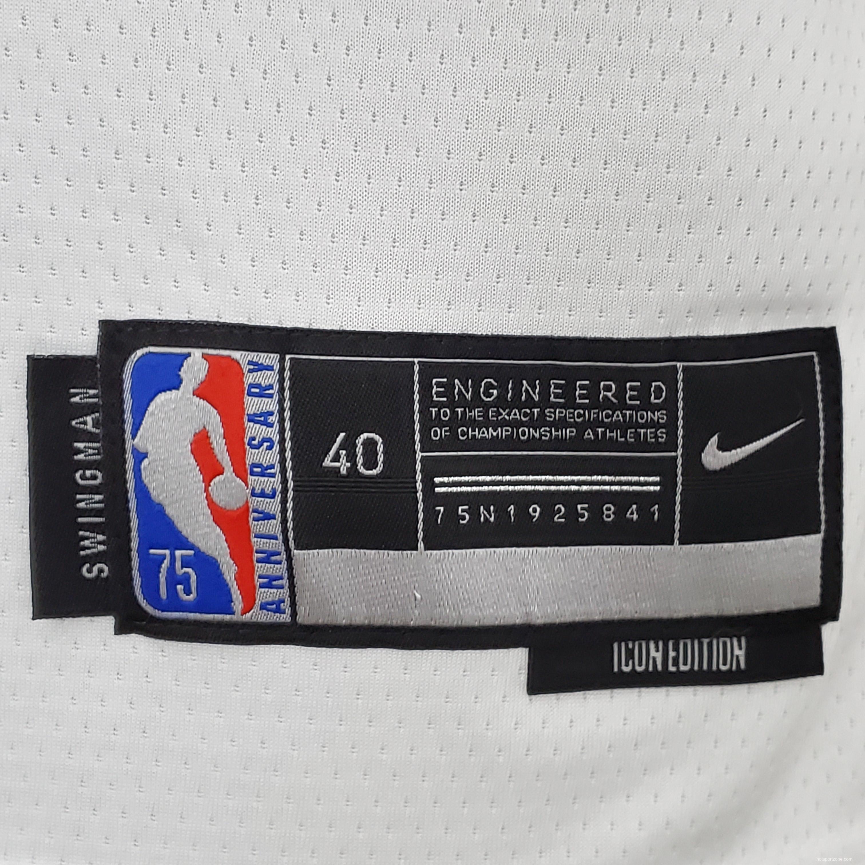 75th Anniversary Philadelphia 76ers EMBIID#21 White NBA Jersey