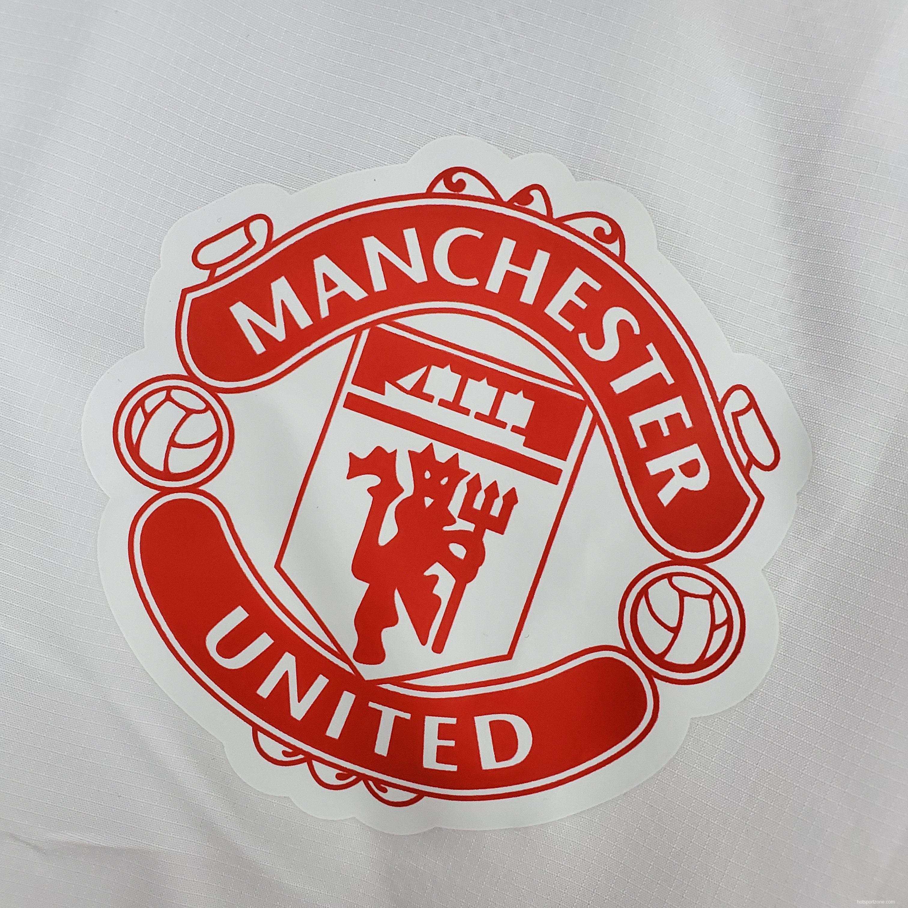 2022 Manchester United Windbreaker White Soccer Jersey