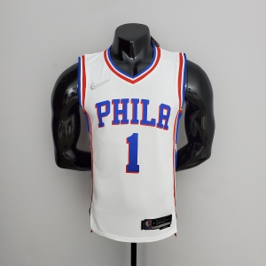 75th Anniversary Philadelphia 76ers HARDEN#1 White NBA Jersey