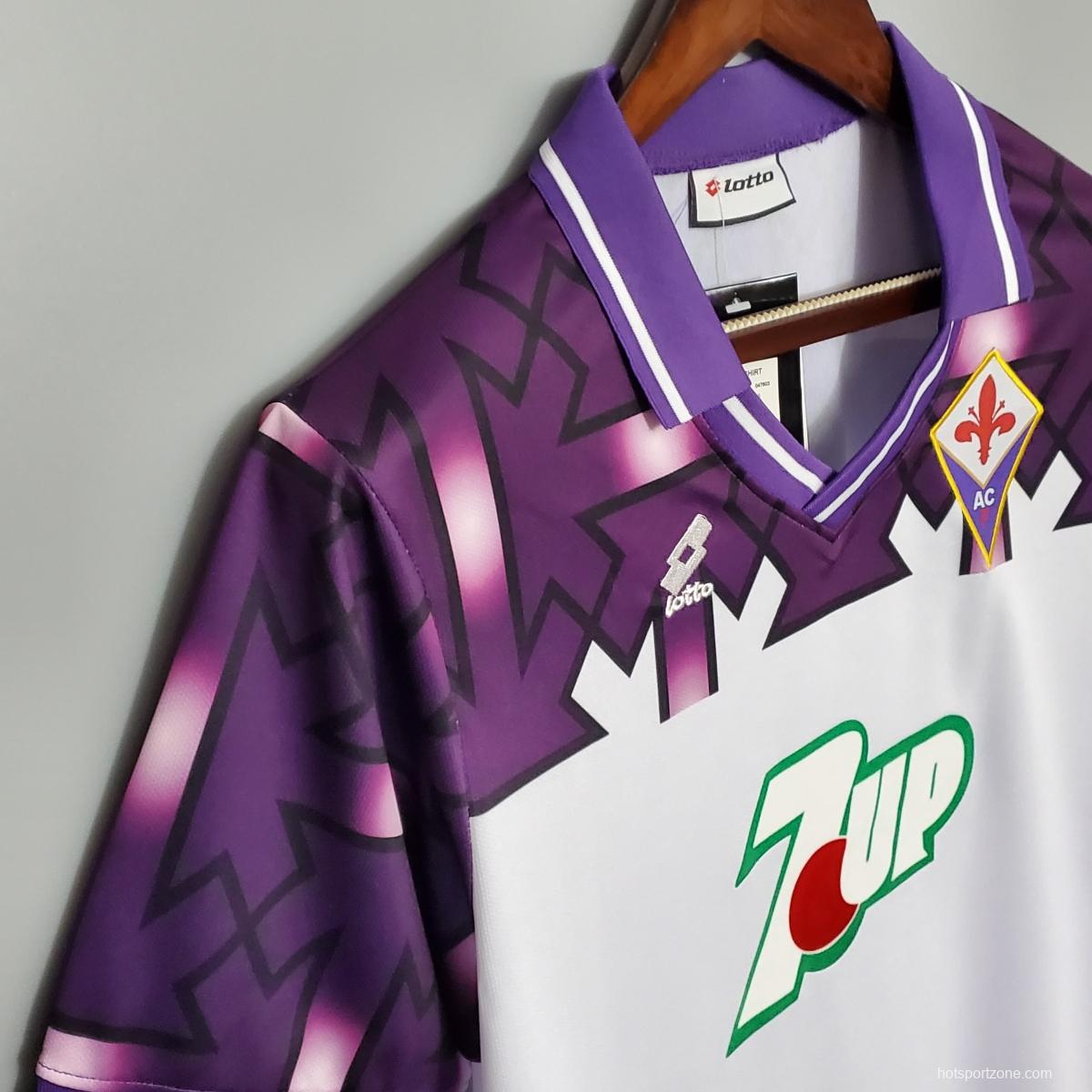 Retro 92/93 Fiorentina away Soccer Jersey