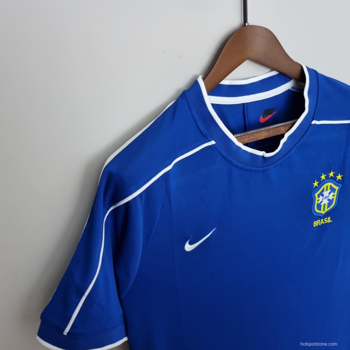 Retro 1998 Brazil away Soccer Jersey