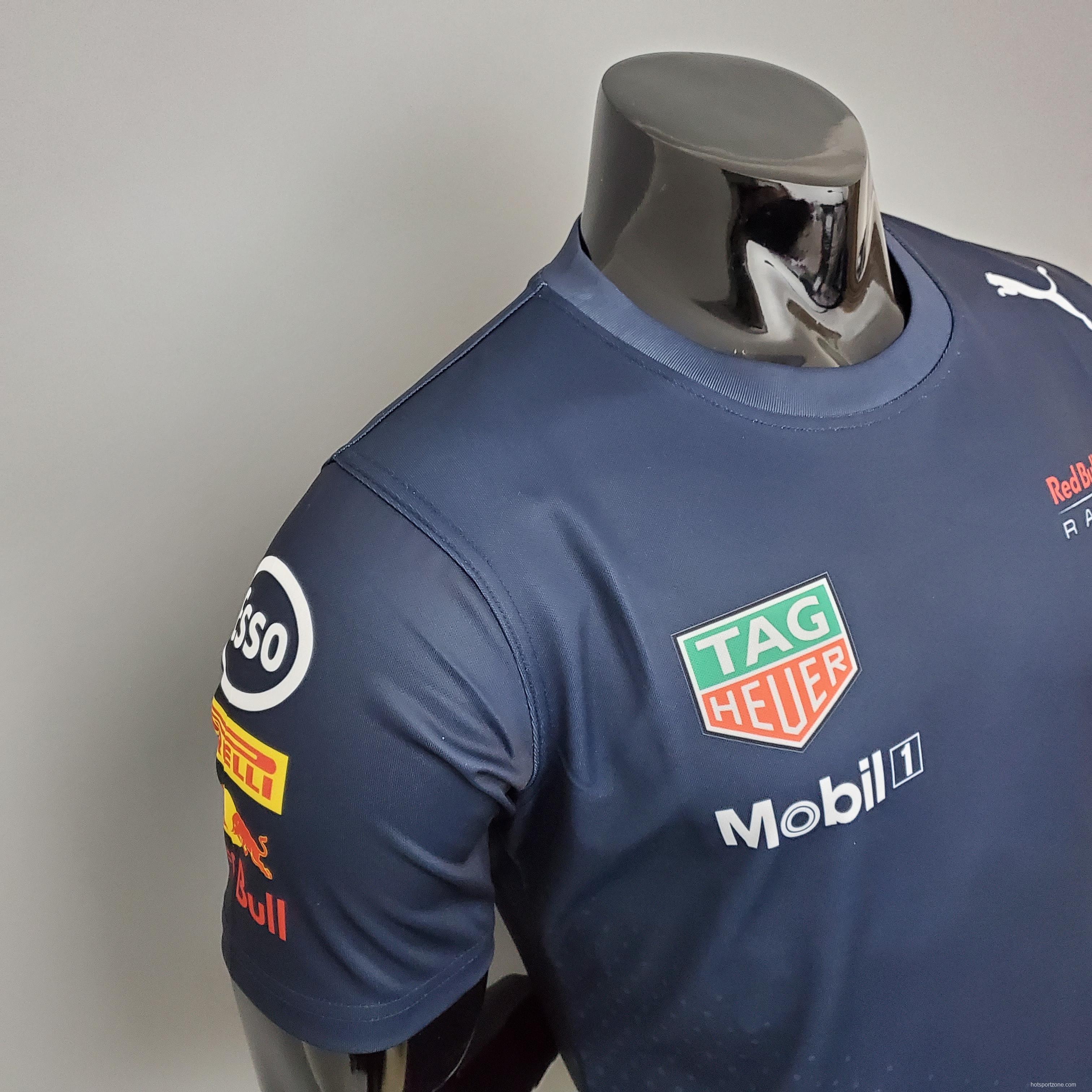 F1 Formula One racing suit; Honda Red Bull racing suit Royal Blue S-5XL