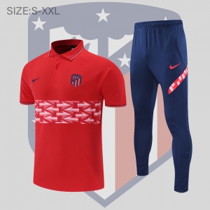 Atletico Madrid POLO kit red and white pattern(not supported to be sold separately)