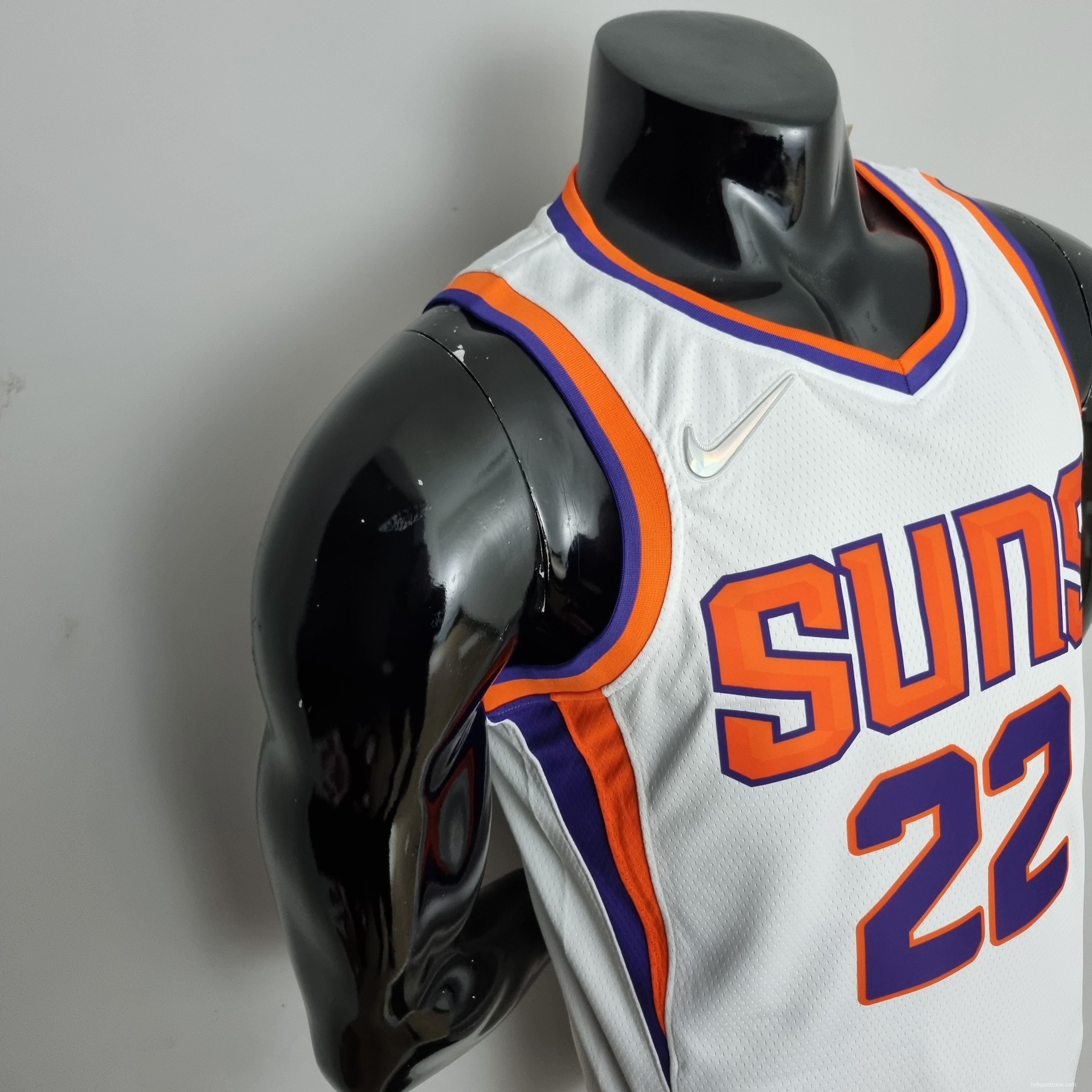 75th Anniversary Ayton #22 Phoenix Suns White NBA Jersey