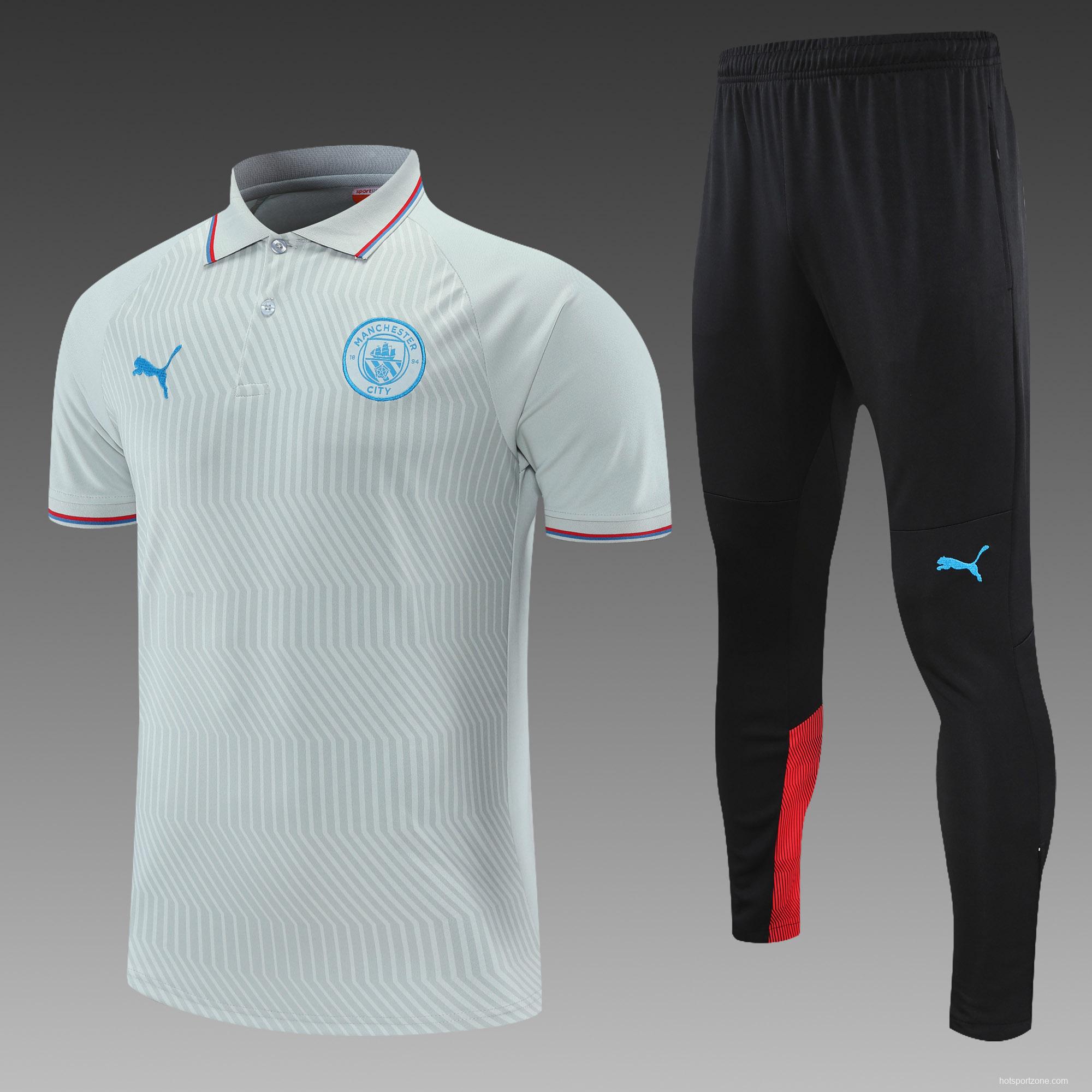 Manchester City POLO kit Light Grey (not supported to be sold separately)
