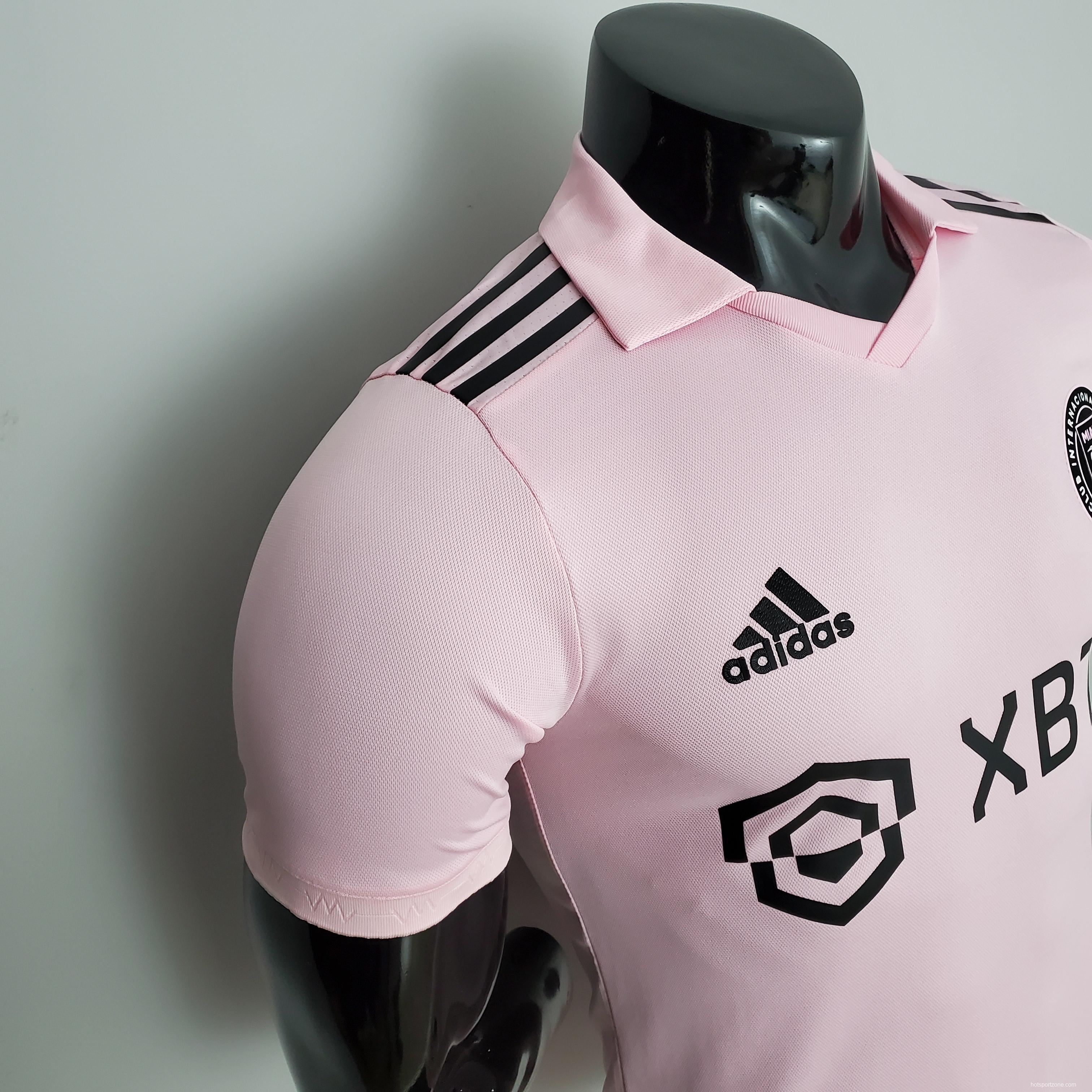 22/23 Player Version Miami Home Pink Soccer Jersey