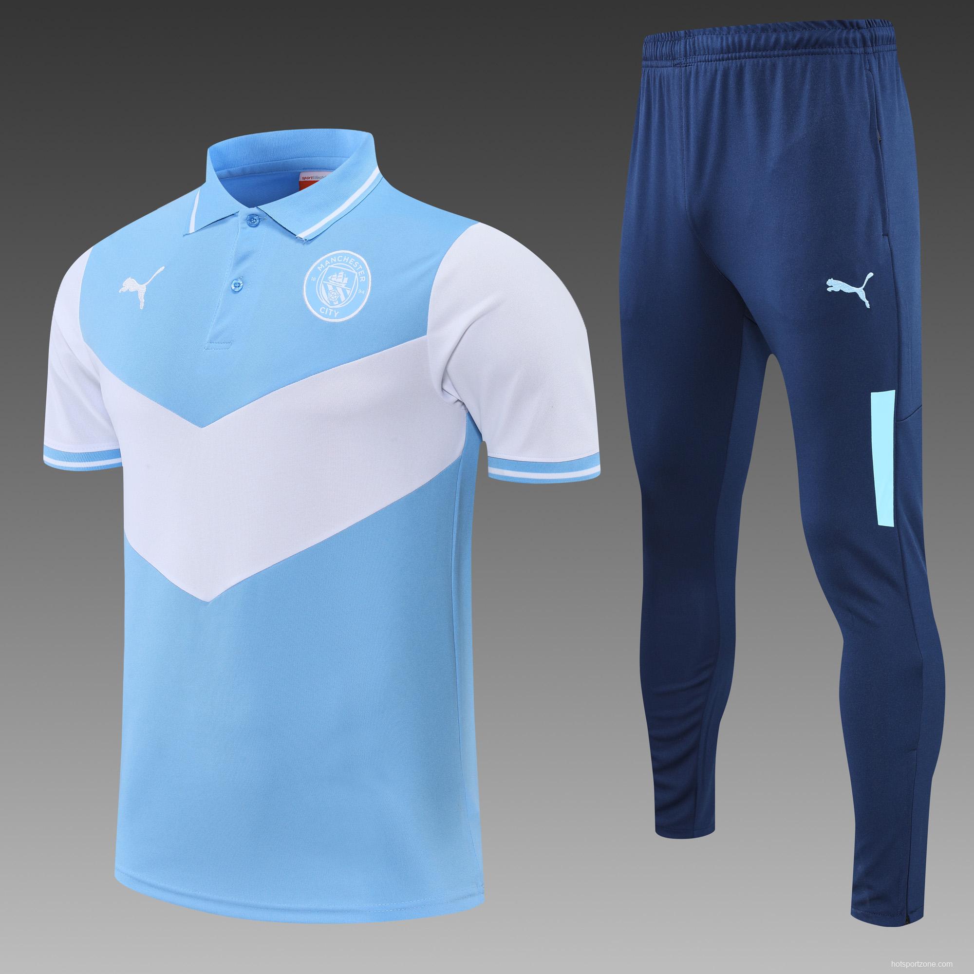 Manchester City POLO kit blue and white (not sold separately)