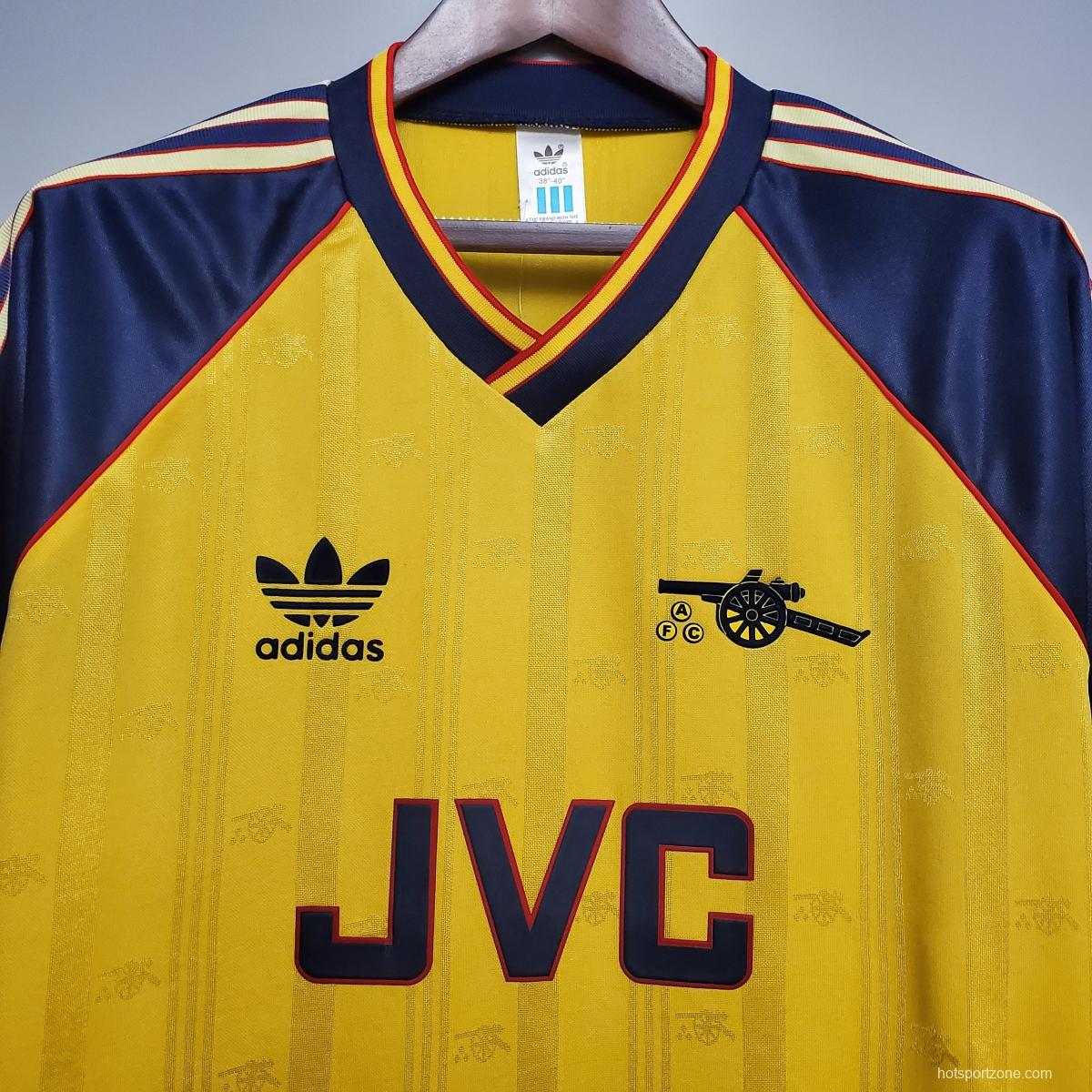 Retro 88/89 Arsenal AWAY Soccer Jersey
