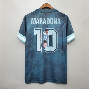 2020 Argentina away Maradona #10 Commemorative Edition Soccer Jersey