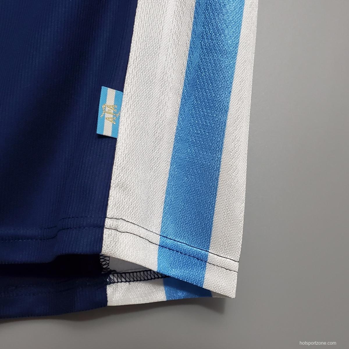 Retro Argentina 1998 away Soccer Jersey