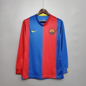 Retro Barcelona 06/07 Long sleeve home Soccer Jersey