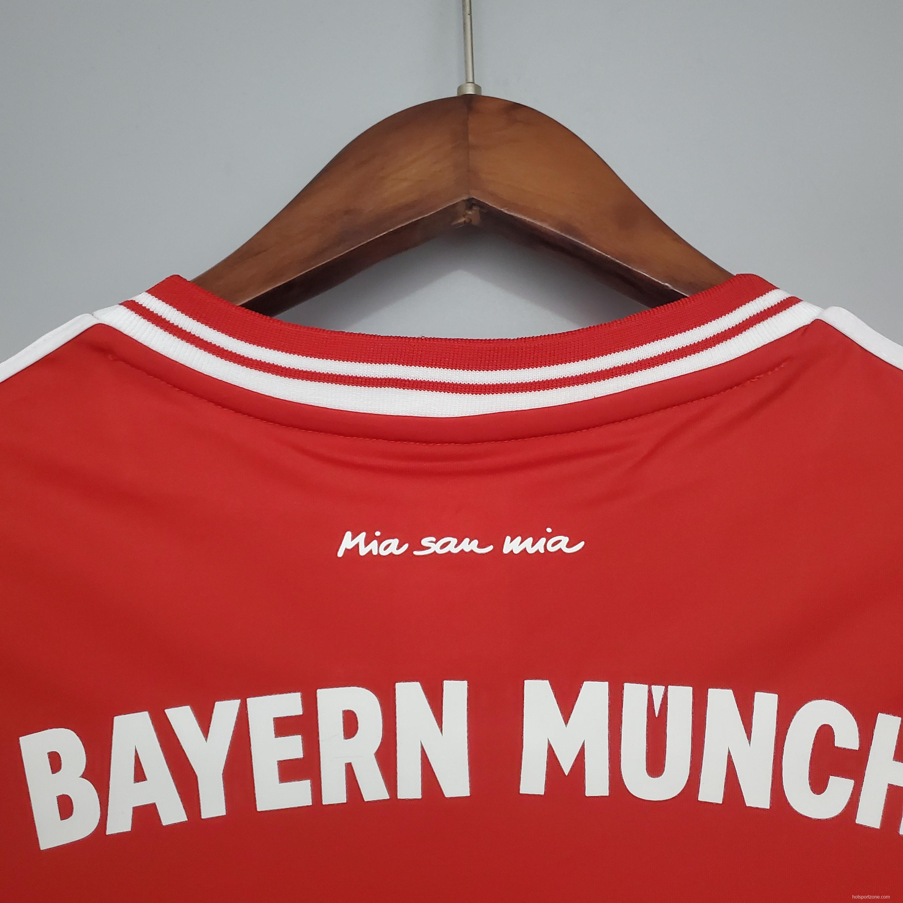 Retro long sleeve Bayern Munich 12/13 Champions League home Soccer Jersey