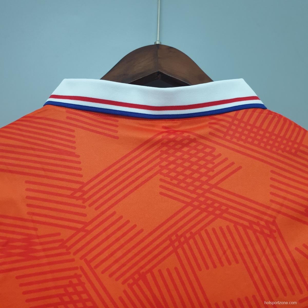 Netherlands 1991 retro shirt home Soccer Jersey