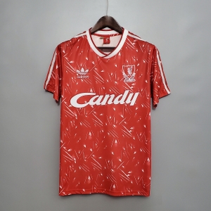 Retro 89/91 Liverpool home Soccer Jersey