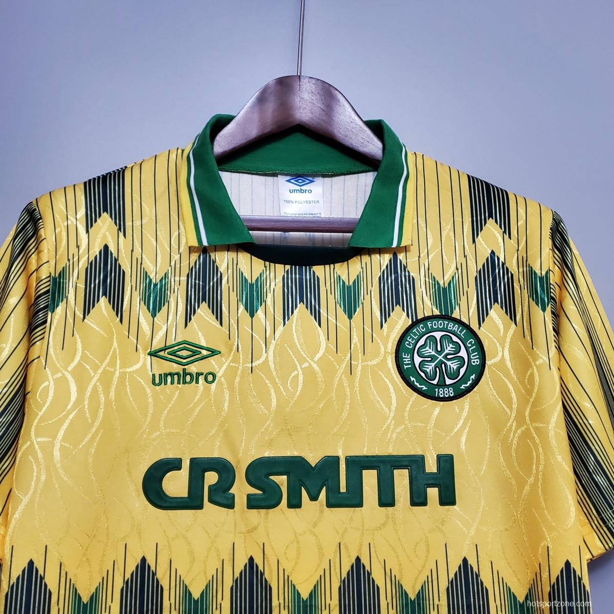 Retro Celtics 91/92 away Soccer Jersey