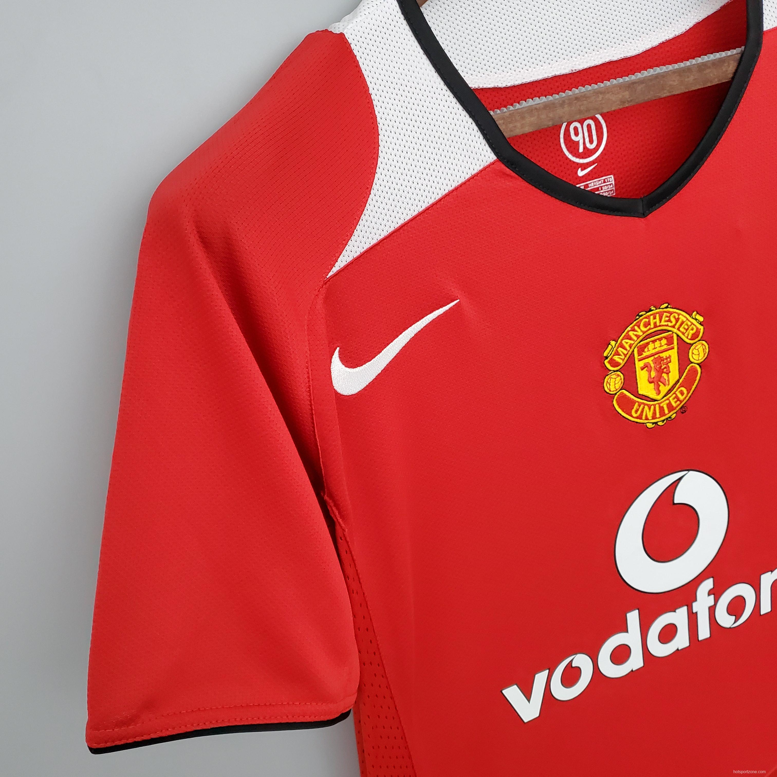 Retro Manchester United 04/06 home Soccer Jersey