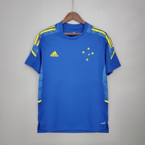 21/22 Cruzeiro training suit blue Soccer Jersey