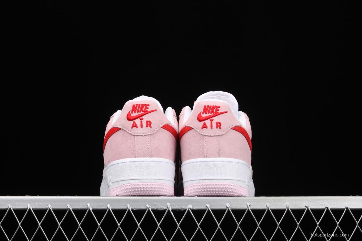 NIKE Air Force 11607 QS Pink Valentine's Day PEACEMINUSONE same style DD3384-600