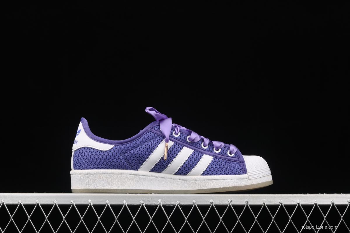 Adidas Originals Superstar S82581 shell head woven breathable leisure board shoes