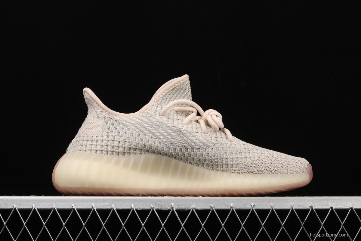 Adidas Yeezy Boost 350 V2 FW3042 Darth Coconut 350 second generation hollowed-out swans make color matching BASF Boost original during the day