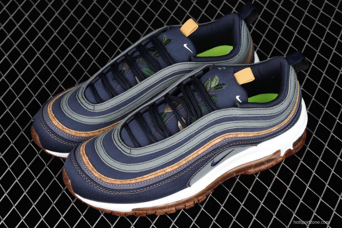 NIKE Air Max 97 SE bullet dark blue embroidered air cushion running shoes DC3986-300