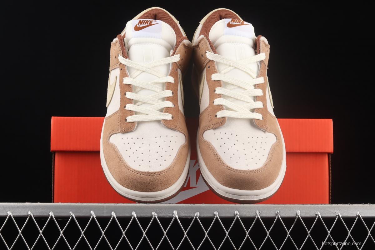 NIKE SB DUNK Low Prm milk brown SB buckle rebound fashion casual board shoes DD1390-100