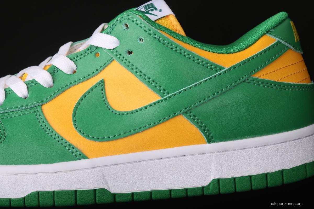 NIKE DUNK SB Low SP Brazil Slam Dunk Series retro low-top leisure sports skateboard shoes CU1727-700