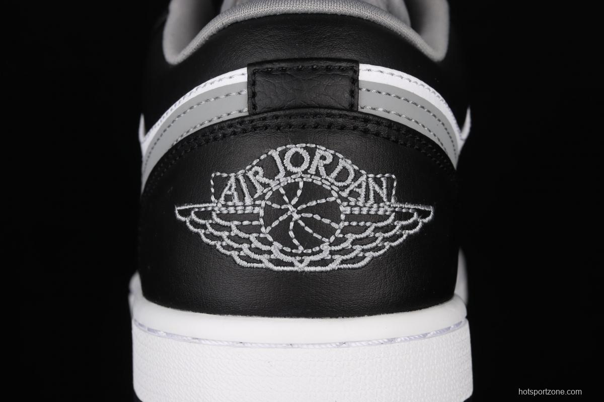 Air Jordan 1 Low black, white, gray, low-top cultural leisure sports shoes 553558-040