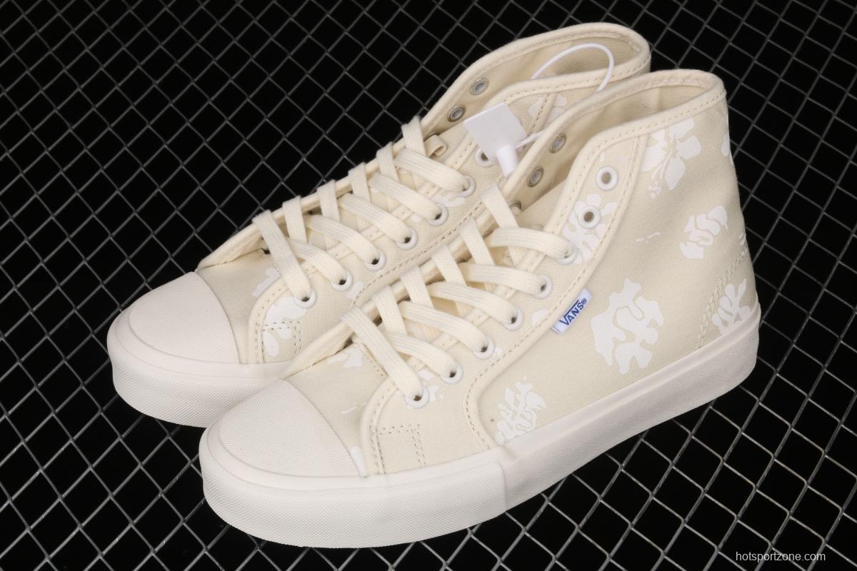 Vans Vault OG Style 24 Lx White Flower retro Joint style Zhongbang Leisure Board shoes VN0A5HUT5J5