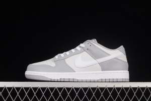 NIKE DUNK Low Retro Grey White Cool Grey Color Matching SB Buckle Rebounds Fashion Casual Sneakers DJ6188-001