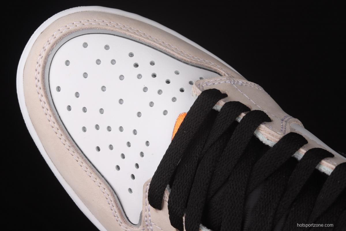 Air Jordan 1 High OG Pro Total Orange 3M blue and white stitched high top basketball shoes DC6515-100