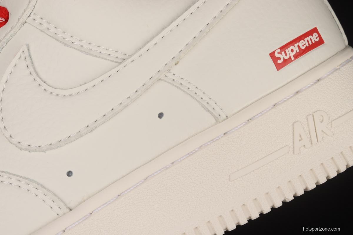 Supreme x NIKE Air Force 1y07 Air Force Joint style low-top Sports Leisure Board shoes CU9225-126