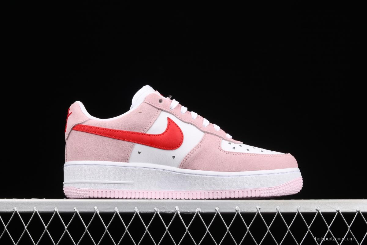 NIKE Air Force 11607 QS Pink Valentine's Day PEACEMINUSONE same style DD3384-600