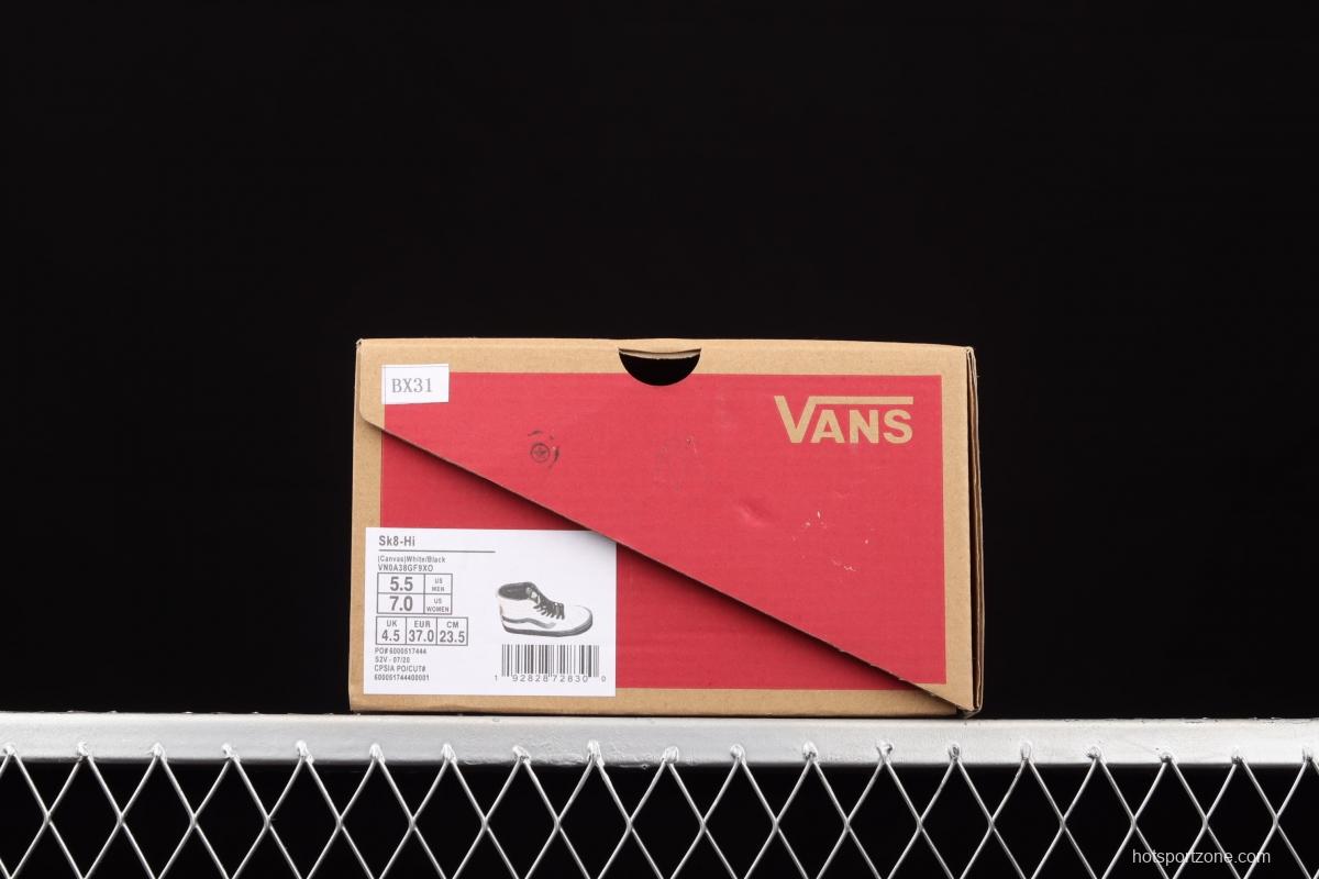 Vans Sk8-Hi Vansananheim's new Oreo vintage vulcanized high-top shoes VN0A38GF9XO