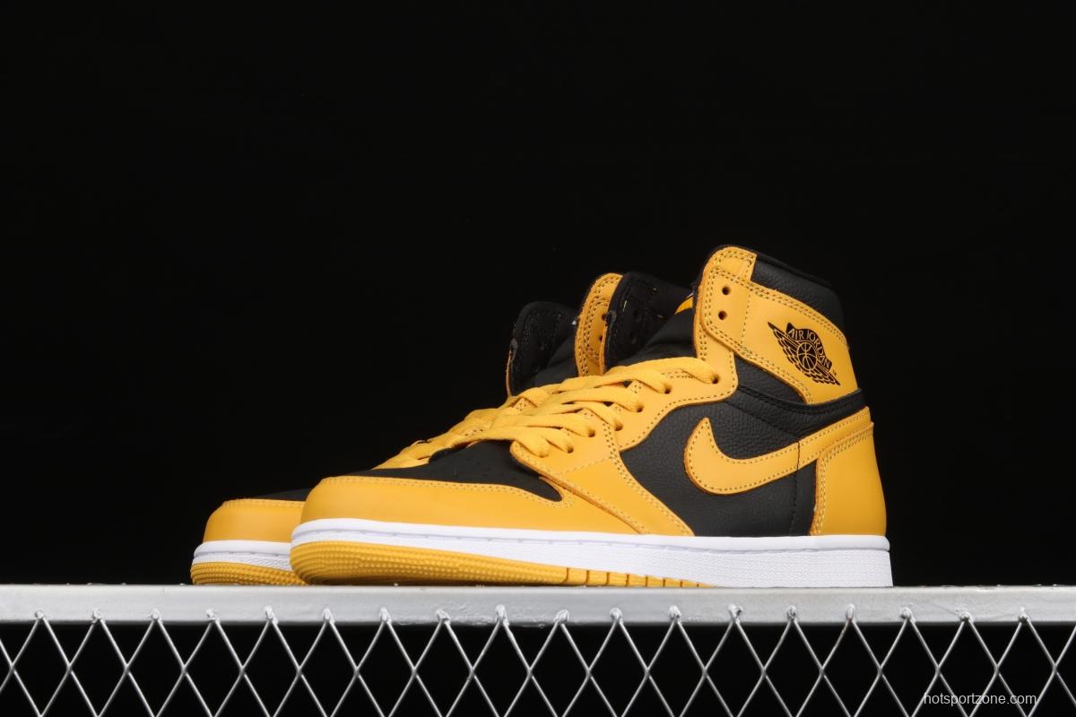 Air Jordan 1 High OG Pollen black and yellow 555088-701