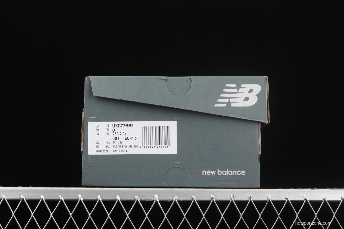 New Balance XC-72 series white, green and orange retro running shoes UXC72BB2