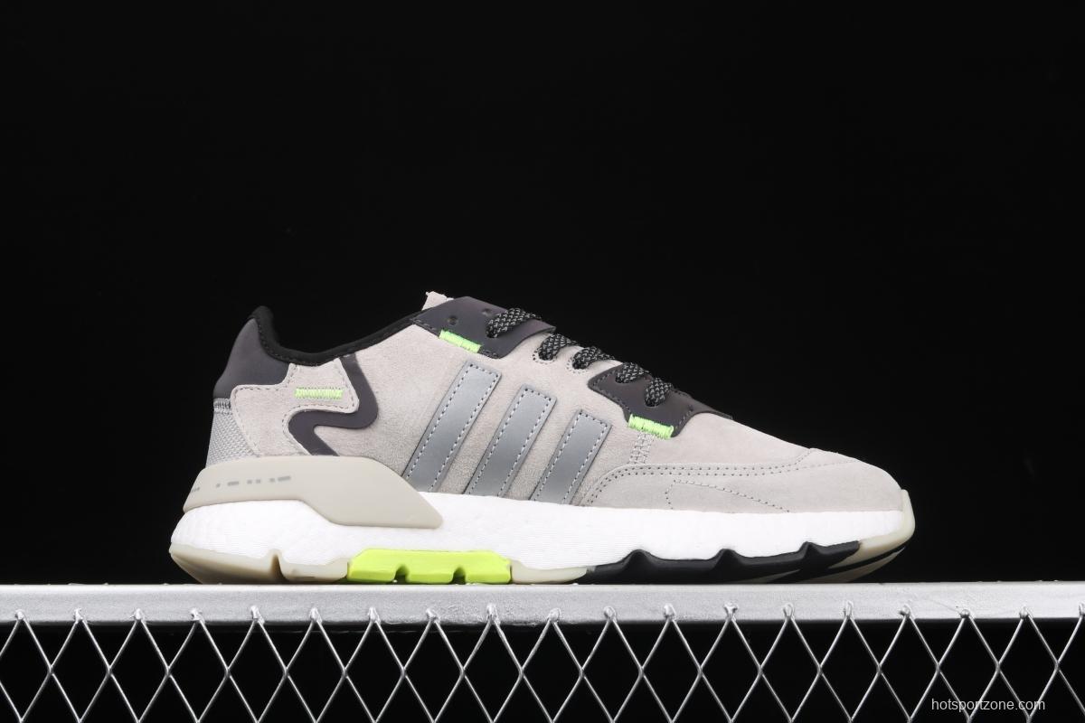 Adidas Nite Jogger 2019 Boost EG4935 suede stitching 3M reflective vintage running shoes