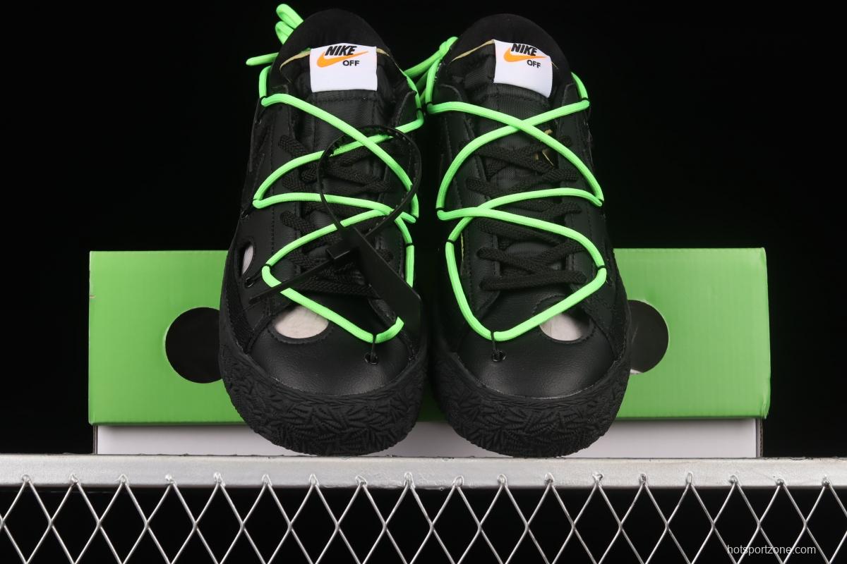 OFF-White x NIKE Blazer Low co-branded deconstruction style trailblazer low upper shoes DH7863-001