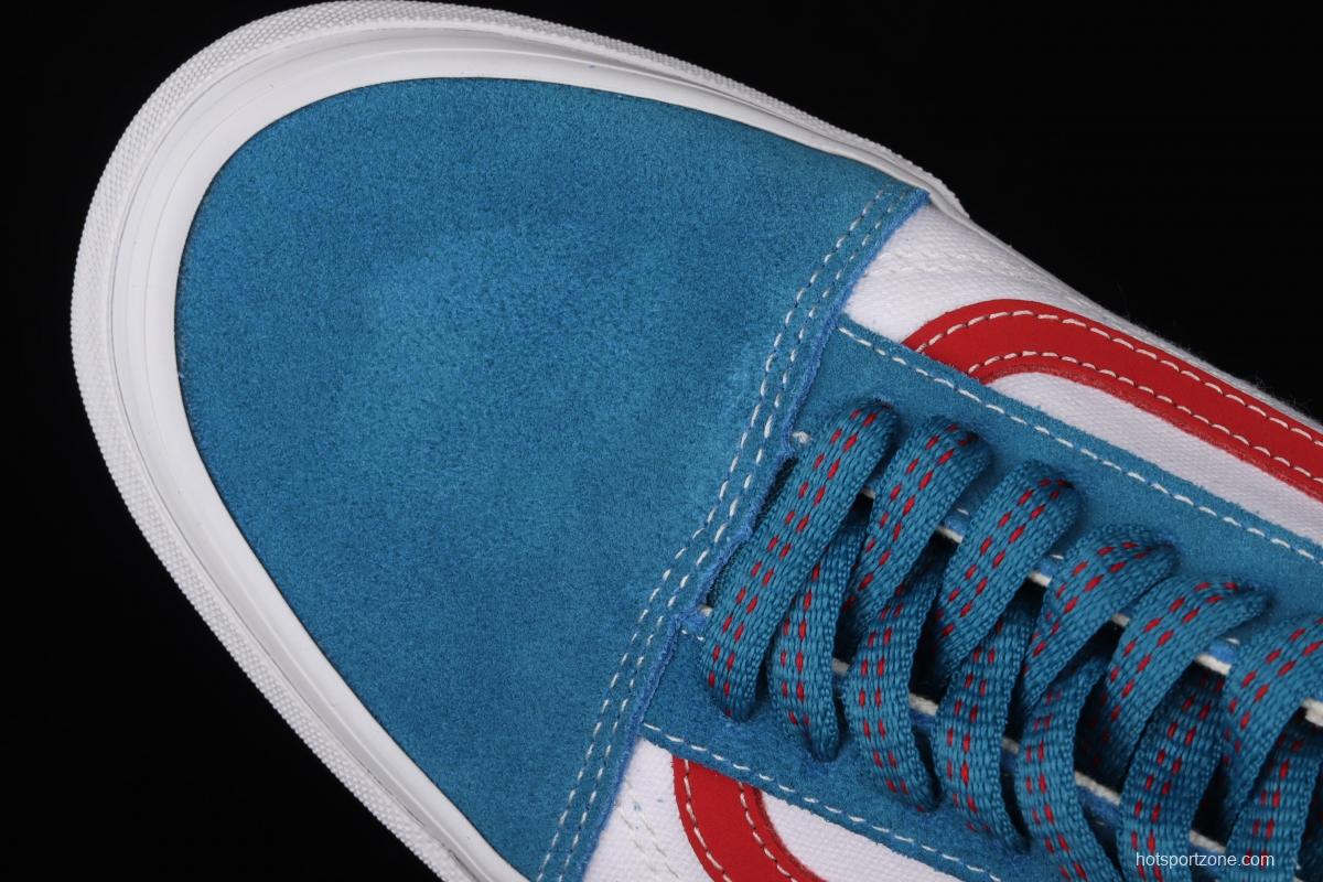 Vans Old Skool white and blue canvas board shoes VN0A38G19XG