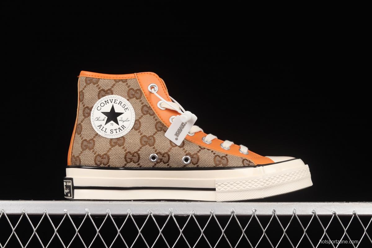 Remake Con Gucci x Converse Converse Trend High Top Casual Sneakers 169768C