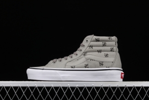 Vans Sk8-Hi Vlt Lx YaNIKEes Yankees co-branded high-top casual canvas shoes VN0A4CS5W43