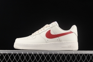 NIKE Air Force 1x 07 Low Air Force White and Red low-top Leisure Board shoes 315122-126