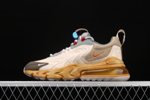 Travis Scott x NIKE Air Max 270React TS co-branded half-palm air cushion running shoes CT2864-200