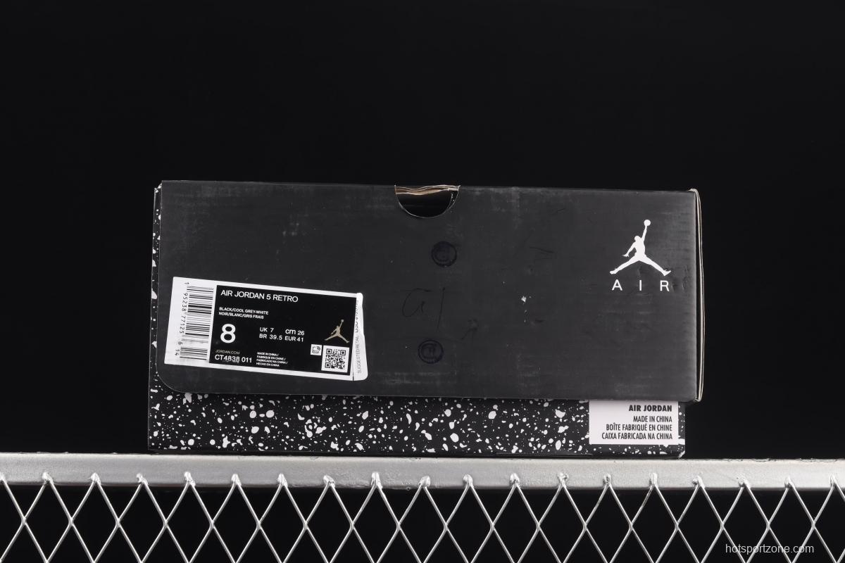 Air Jordan 5 Oreo cement ash CT4838-011