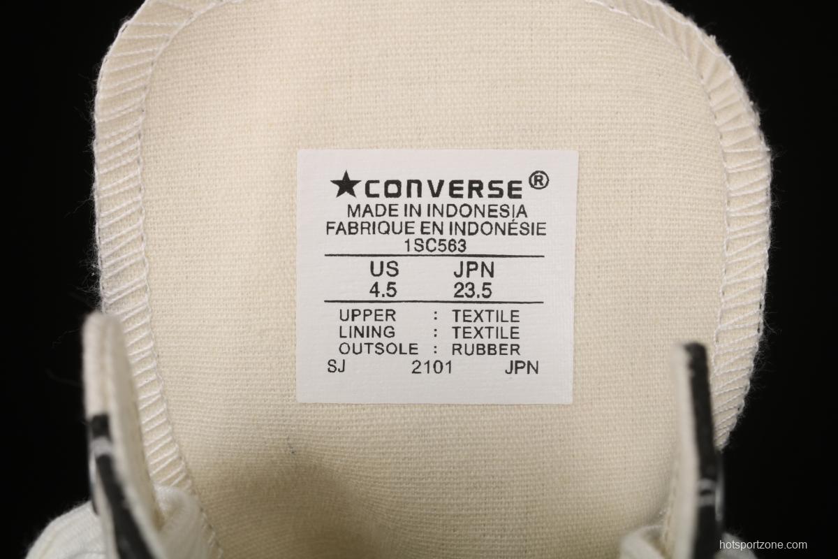Converse 21ss All Star US Cow Spot Japanese Converse vintage cow pattern high upper shoes 1SC563