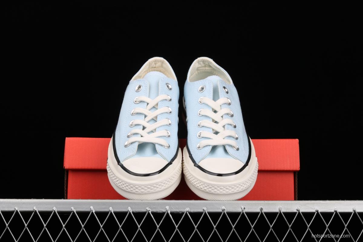 Converse Chuck 70s summer new color water blue new color matching low upper casual board shoes 570789C