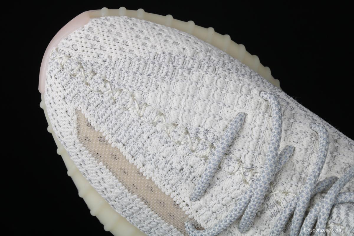 Adidas Yeezy 350 Boost V2 FV3254 Darth Coconut 350 second generation beard white hollowed-out star color
