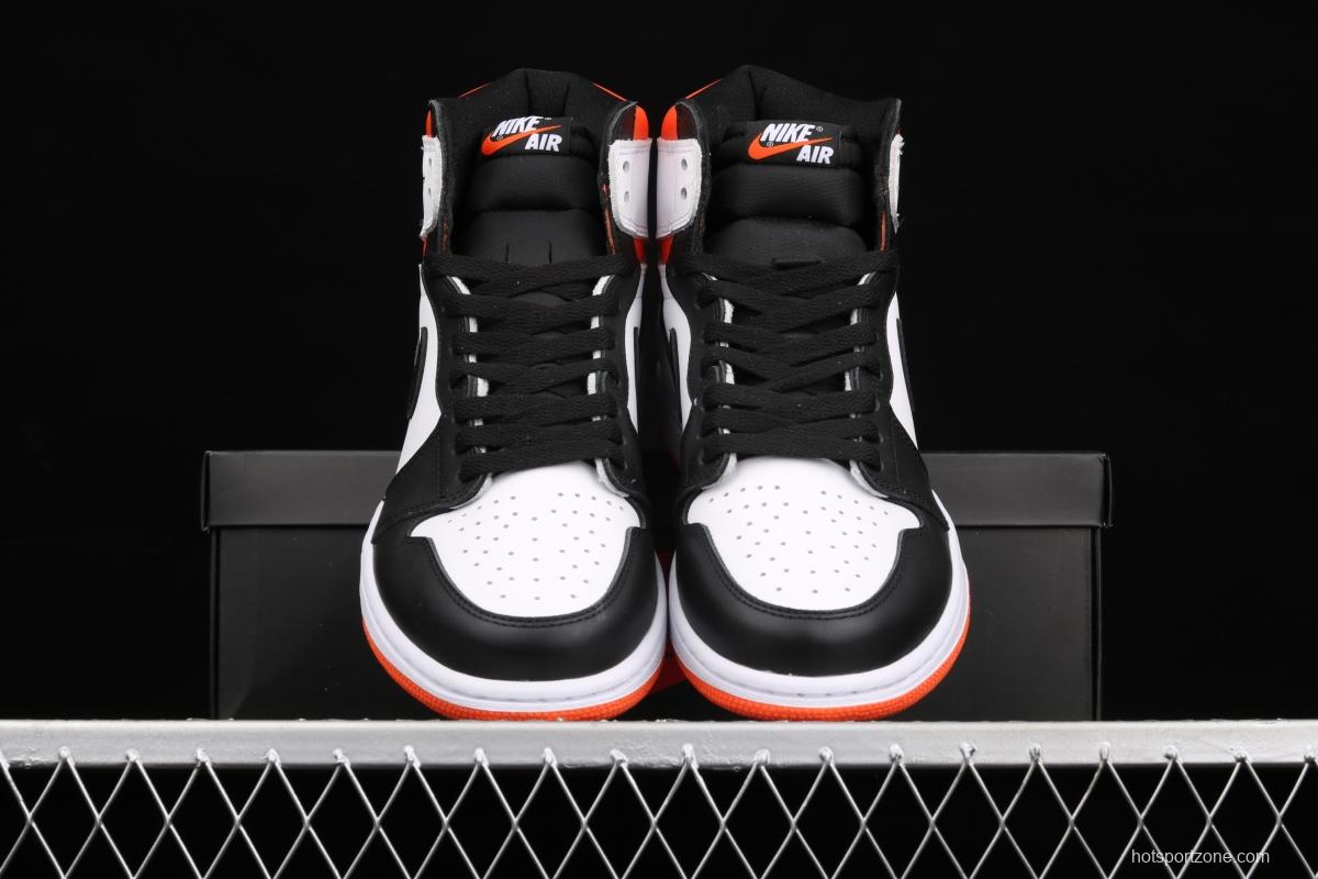 Air Jordan 1 High OG Black Toe Shattered Backboard rebound black toe high top basketball shoes 555088-180