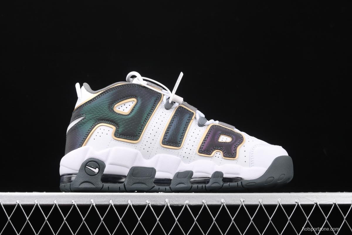 NIKE Air More Uptempo 96 QS Pippen Primary Series Classic High Street Leisure Sports Culture Basketball shoes CQ4583-100
